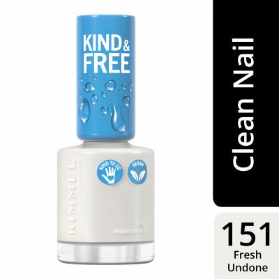 Rimmel London Kind &amp; Free Лак за нокти за жени 8 ml Нюанс 151 Fresh Undone