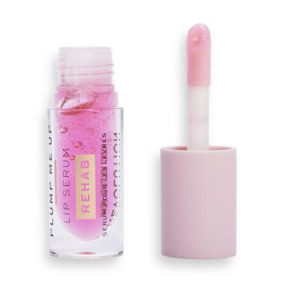 Makeup Revolution London Rehab Plump Me Up Lip Serum Масло за устни за жени 4,6 ml Нюанс Pink Glaze