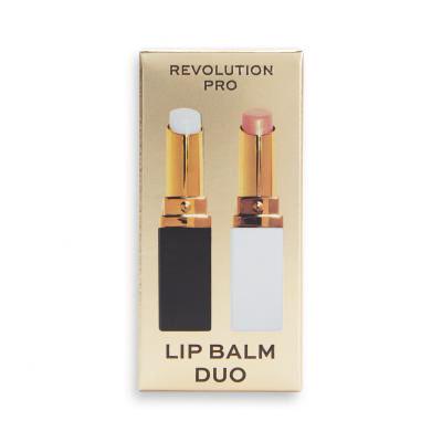 Revolution Pro Lip Balm Duo Подаръчен комплект балсам за устни Clear Lip Balm 2,7 g + балсам за устни Tinted Lip Balm 2,7 g