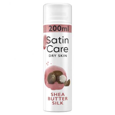 Gillette Satin Care Dry Skin Shea Butter Silk Гел за бръснене за жени 200 ml