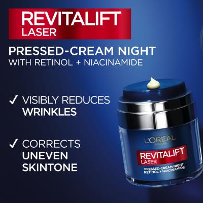 L&#039;Oréal Paris Revitalift Laser Pressed-Cream Night Нощен крем за лице за жени 50 ml