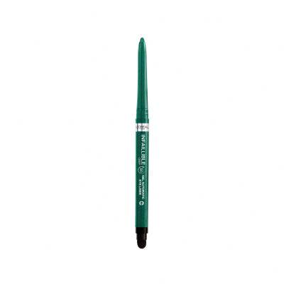 L&#039;Oréal Paris Infaillible Grip 36H Gel Automatic Eye Liner Молив за очи за жени 1,2 g Нюанс 008 Emerald Green