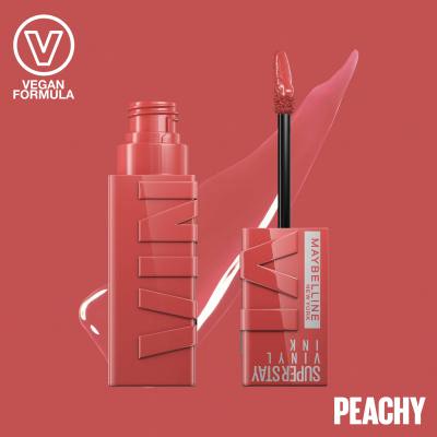 Maybelline Superstay Vinyl Ink Liquid Червило за жени 4,2 ml Нюанс 15 Peachy