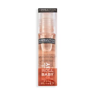 Revolution Relove Baby Roll Lip Oil Масло за устни за жени 5 ml Нюанс Papaya