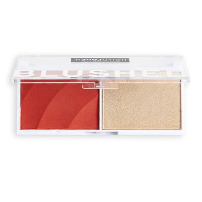 Revolution Relove Colour Play Blushed Duo Blush &amp; Highlighter Контурираща палитра за жени 5,8 g Нюанс Daydream