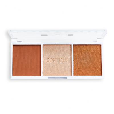 Revolution Relove Colour Play Contour Trio Контурираща палитра за жени 6 g Нюанс Baked Sugar