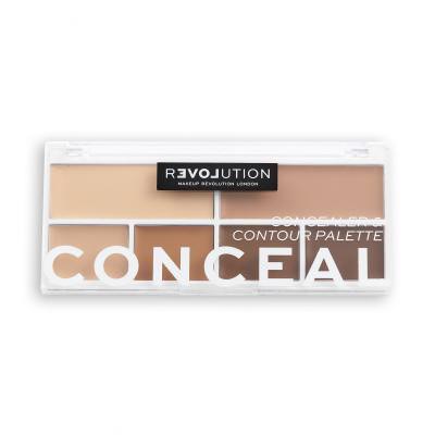 Revolution Relove Conceal Me Concealer &amp; Contour Palette Контурираща палитра за жени 11,2 g Нюанс Medium