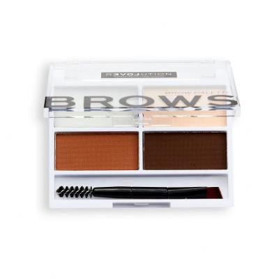 Revolution Relove Colour Cult Brows Комплекти и палитри за вежди за жени 3,2 g Нюанс Medium