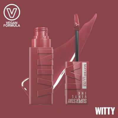 Maybelline Superstay Vinyl Ink Liquid Червило за жени 4,2 ml Нюанс 40 Witty