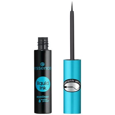 Essence Liquid Ink Eyeliner Waterproof Очна линия за жени 3 ml Нюанс Black