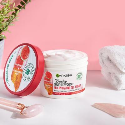 Garnier Body Superfood 48h Hydrating Gel-Cream Watermelon &amp; Hyaluronic Acid Крем за тяло за жени 380 ml