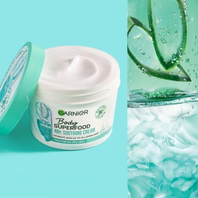 Garnier Body Superfood 48h Soothing Cream Aloe Vera + Magnesium Крем за тяло за жени 380 ml