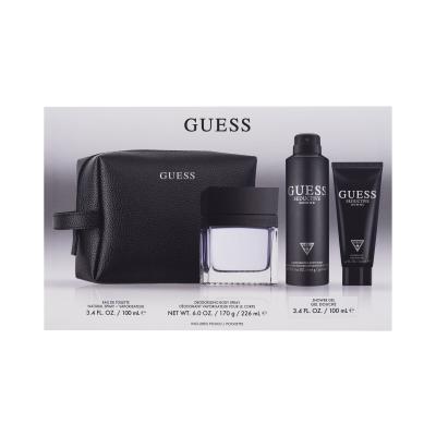 GUESS Seductive Homme Подаръчен комплект EDT 100 ml + дезодорант 226 ml + душ гел 100 ml + козметична чанта