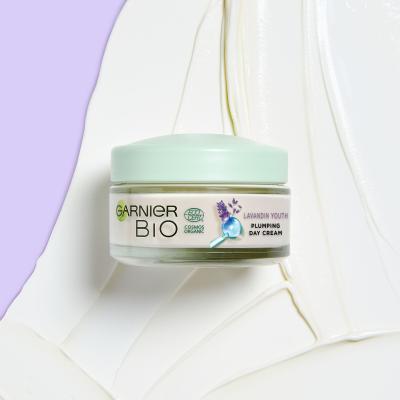 Garnier Bio Lavandin Youth Подаръчен комплект дневен крем за лице Bio Lavandin Youth Plumping Day Cream 50 ml + нощен крем за лице Bio Lavandin Youth Plumping Night Cream 50 ml