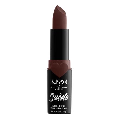 NYX Professional Makeup Suède Matte Lipstick Червило за жени 3,5 g Нюанс 07 Cold Brew