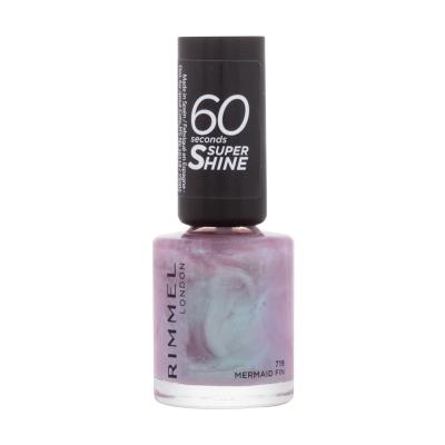 Rimmel London 60 Seconds Super Shine Лак за нокти за жени 8 ml Нюанс 719 Mermaid Fin