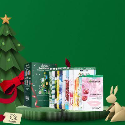 Garnier Advent Calendar 12 Days Of Christmask Подаръчен комплект маска за лице 12 бр