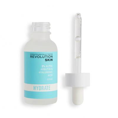 Revolution Skincare Hydrate 2% Alpha Arbutin &amp; Hyaluronic Acid Serum Серум за лице за жени 30 ml