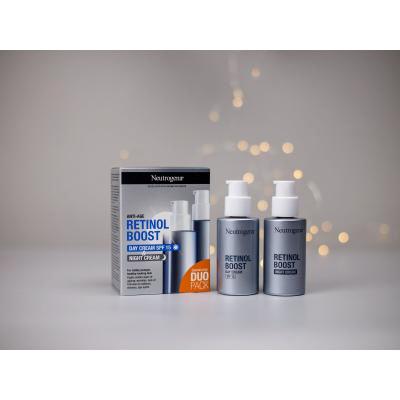 Neutrogena Retinol Boost Duo Pack Подаръчен комплект дневен крем за лице Retinol Boost Day Cream SPF15 50 ml + нощен крем за лице Retinol Boost Night Cream 50 ml