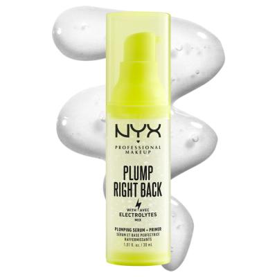 NYX Professional Makeup Plump Right Back Plumping Serum + Primer Основа за грим за жени 30 ml