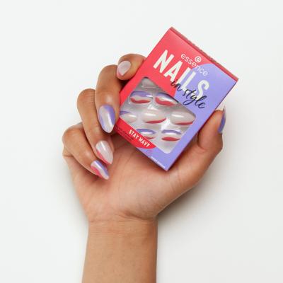 Essence Nails In Style Изкуствени нокти за жени Нюанс 13 Stay Wavy Комплект