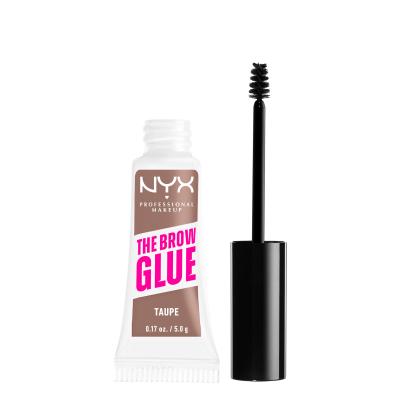 NYX Professional Makeup The Brow Glue Instant Brow Styler Гел и помада за вежди за жени 5 g Нюанс 02 Taupe