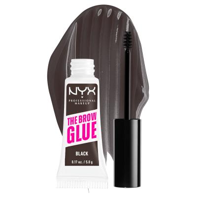 NYX Professional Makeup The Brow Glue Instant Brow Styler Гел и помада за вежди за жени 5 g Нюанс 05 Black