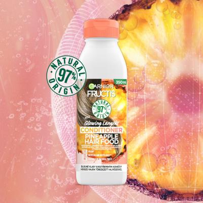 Garnier Fructis Hair Food Pineapple Glowing Lengths Conditioner Балсам за коса за жени 350 ml