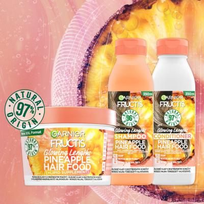 Garnier Fructis Hair Food Pineapple Glowing Lengths Conditioner Балсам за коса за жени 350 ml