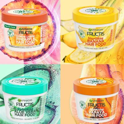 Garnier Fructis Hair Food Pineapple Glowing Lengths Mask Маска за коса за жени 400 ml