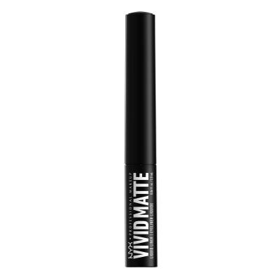 NYX Professional Makeup Vivid Matte Очна линия за жени 2 ml Нюанс 01 Black