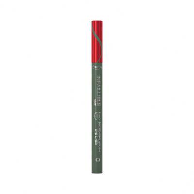 L&#039;Oréal Paris Infaillible Grip 36H Micro-Fine Brush Eye Liner Очна линия за жени 0,4 g Нюанс 05 Sage Green