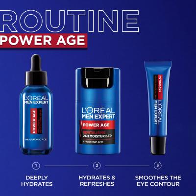 L&#039;Oréal Paris Men Expert Power Age Revitalising Eye Care Околоочен крем за мъже 15 ml