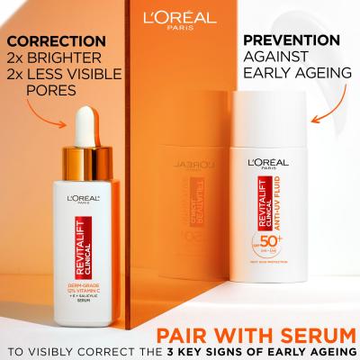L&#039;Oréal Paris Revitalift Clinical Pure 12% Vitamin C Серум за лице 30 ml