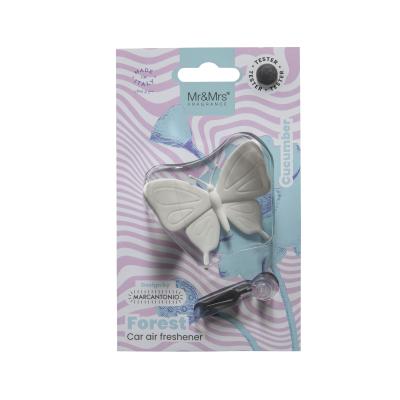 Mr&amp;Mrs Fragrance Forest Butterfly White Ароматизатор за автомобил 1 бр