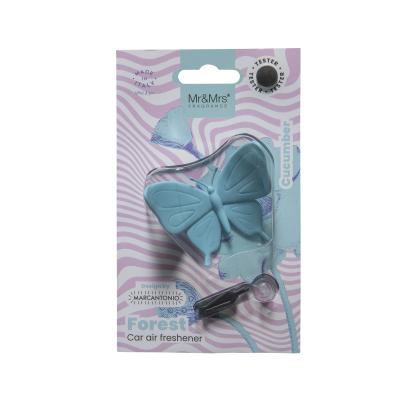 Mr&amp;Mrs Fragrance Forest Butterfly Light Blue Ароматизатор за автомобил 1 бр