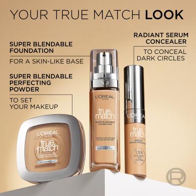 L&#039;Oréal Paris True Match Super-Blendable Foundation Фон дьо тен за жени 30 ml Нюанс 6D/W Golden Honey