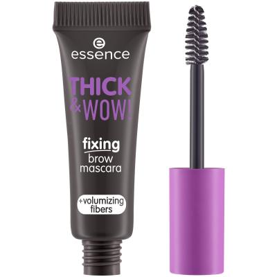 Essence Thick &amp; Wow! Fixing Brow Mascara Спирала за вежди за жени 6 ml Нюанс 04 Espresso Brown