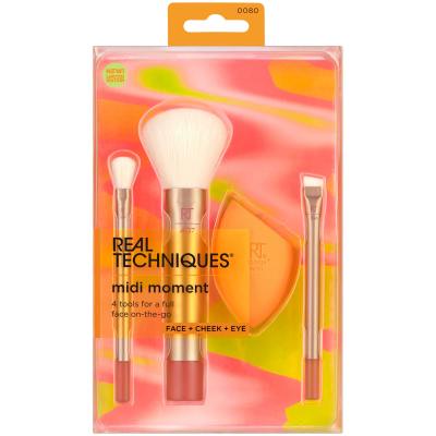 Real Techniques Midi Moment Brush + Sponge Set Четка за жени Комплект