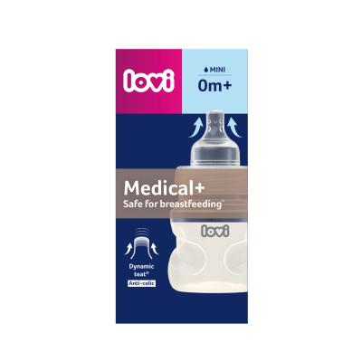 LOVI Medical+ Bottle 0m+ Mini Бебешко шише за деца 150 ml