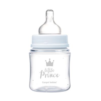 Canpol babies Royal Baby Easy Start Anti-Colic Bottle Little Prince 0m+ Бебешко шише за деца 120 ml