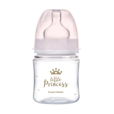 Canpol babies Royal Baby Easy Start Anti-Colic Bottle Little Princess 0m+ Бебешко шише за деца 120 ml