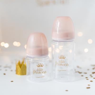 Canpol babies Royal Baby Easy Start Anti-Colic Bottle Little Princess 0m+ Бебешко шише за деца 120 ml