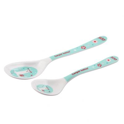 Canpol babies Exotic Animals Melamine Spoons 9m+ Turquoise Съдове за деца 2 бр