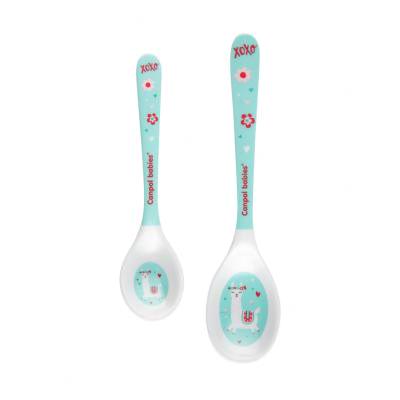 Canpol babies Exotic Animals Melamine Spoons 9m+ Turquoise Съдове за деца 2 бр