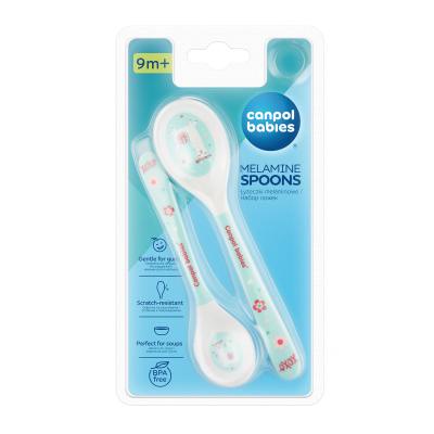 Canpol babies Exotic Animals Melamine Spoons 9m+ Turquoise Съдове за деца 2 бр