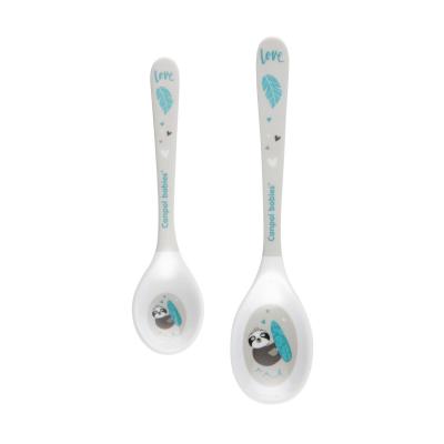 Canpol babies Exotic Animals Melamine Spoons 9m+ Grey Съдове за деца 2 бр