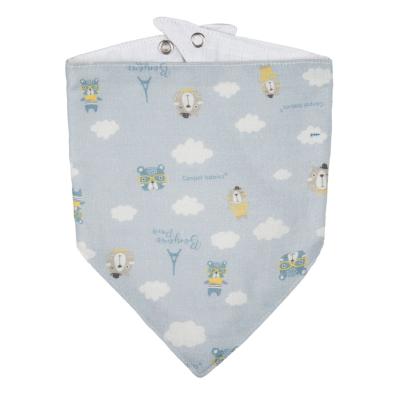 Canpol babies Bonjour Paris Muslin Bib Blue Лигавник за деца 2 бр