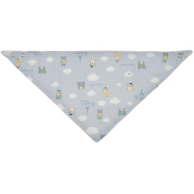 Canpol babies Bonjour Paris Muslin Bib Blue Лигавник за деца 2 бр