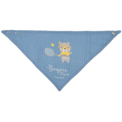 Canpol babies Bonjour Paris Muslin Bib Blue Лигавник за деца 2 бр